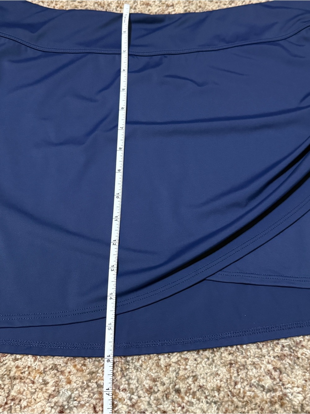 d&co Beach Navy Wrap Swim Skirt Womens 12 NWOT - Picture 5 of 8